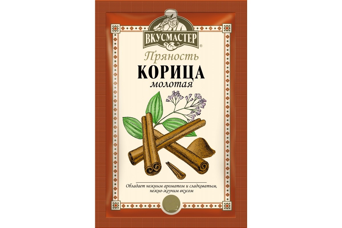 

Корица Вкусмастер молотая 20 г, молотая
