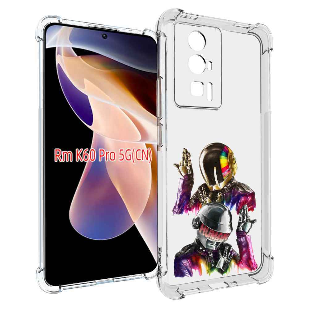 

Чехол MyPads диско космонавты для Xiaomi Redmi K60 Pro, Прозрачный, Tocco