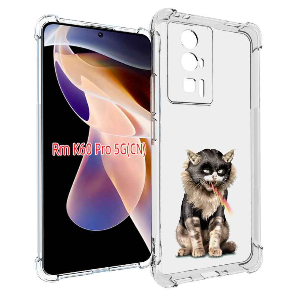 

Чехол MyPads дьяволский кот для Xiaomi Redmi K60 Pro, Прозрачный, Tocco