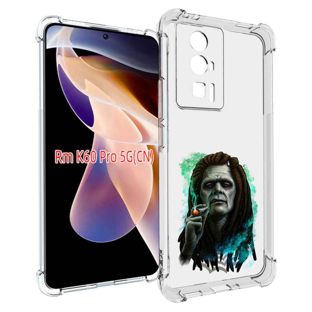 

Чехол MyPads зеленый мужчина с сигаретой для Xiaomi Redmi K60 Pro, Прозрачный, Tocco