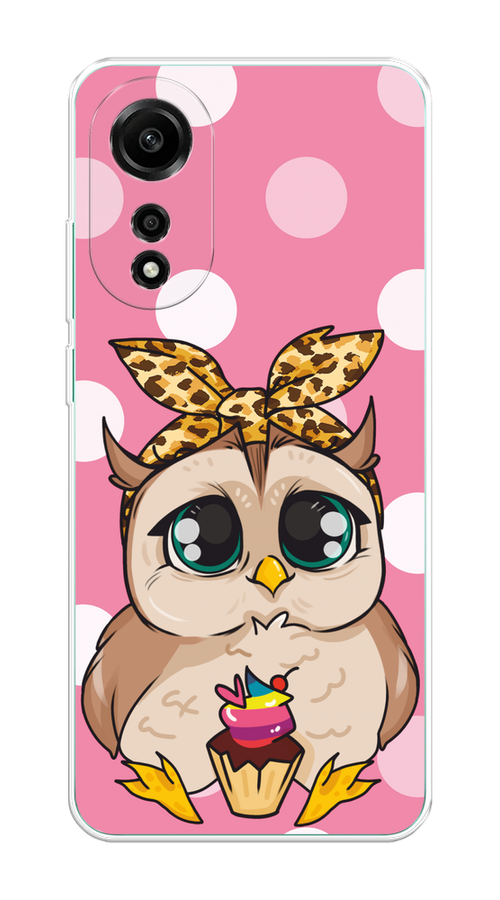 

Чехол на Oppo A78 4G "Милая совушка на розовом", Розовый;бежевый;коричневый, 2514750-1