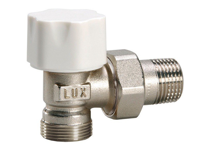 

Клапан RS212 1/2" для терморегулятора, 10бар, t-120*С угловой, для м/п и PPR труб, никель