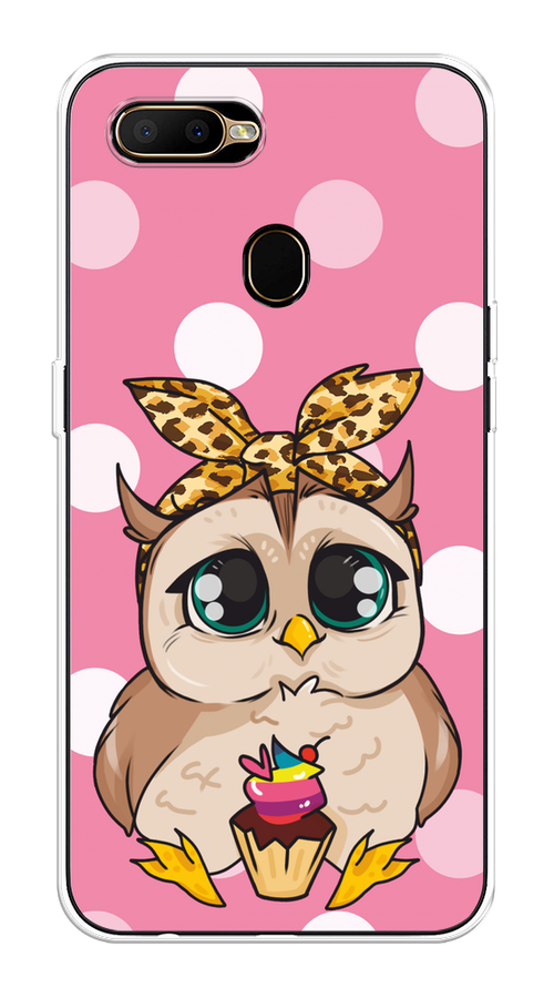 

Чехол на Oppo A5s "Милая совушка на розовом", Розовый;бежевый;коричневый, 252350-1