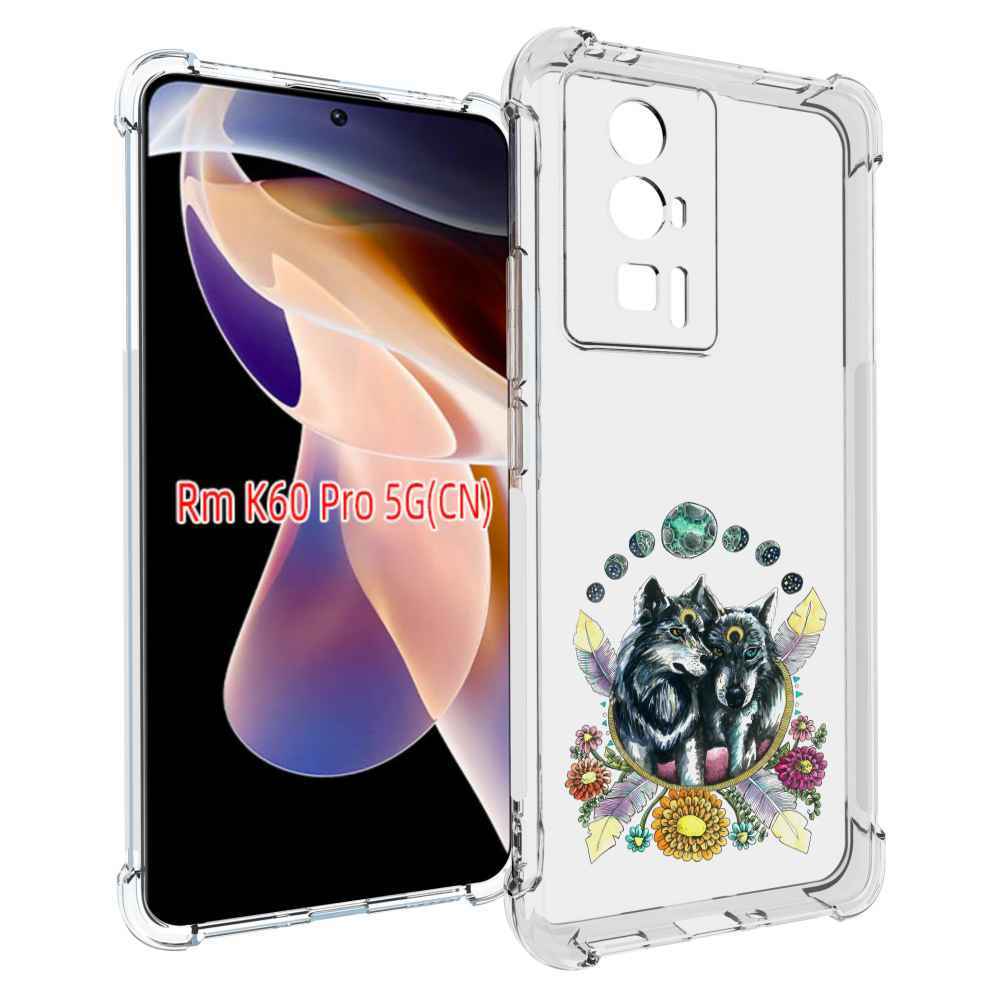 

Чехол MyPads красивые волки абстракция для Xiaomi Redmi K60 Pro, Прозрачный, Tocco