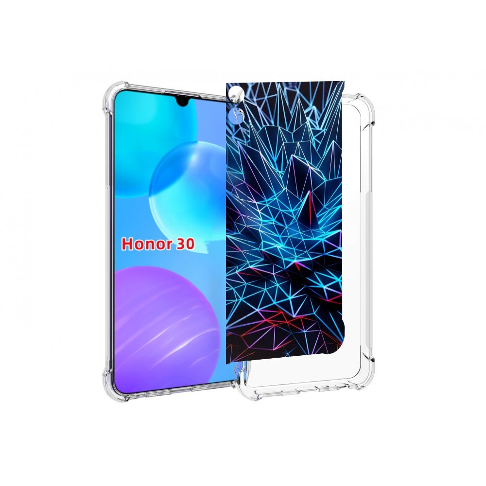 

Чехол MyPads неоновая-абстракция для Huawei Honor 30 Lite, Tocco