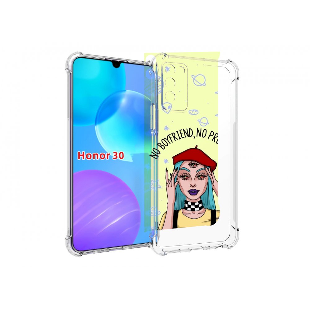 

Чехол MyPads нет-проблем-нет-мужчин женский для Huawei Honor 30 Lite, Tocco