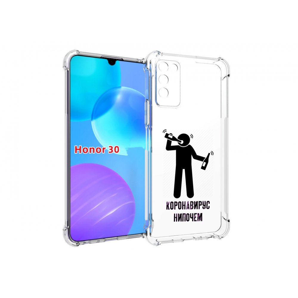 

Чехол MyPads нипочем-коронавирус для Huawei Honor 30 Lite, Tocco