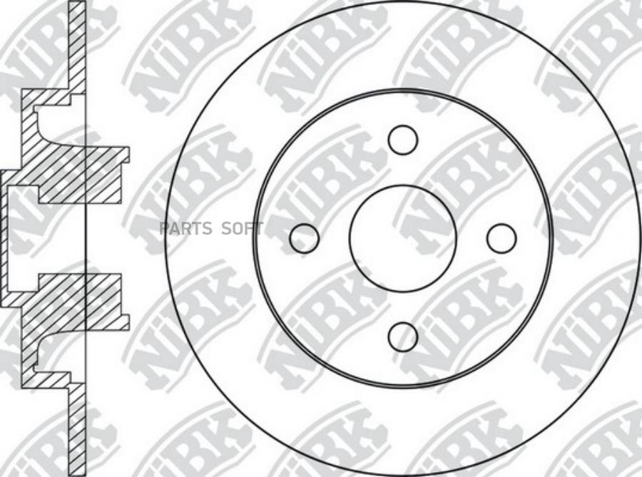 

Задний тормозной диск NIBK RN1744H