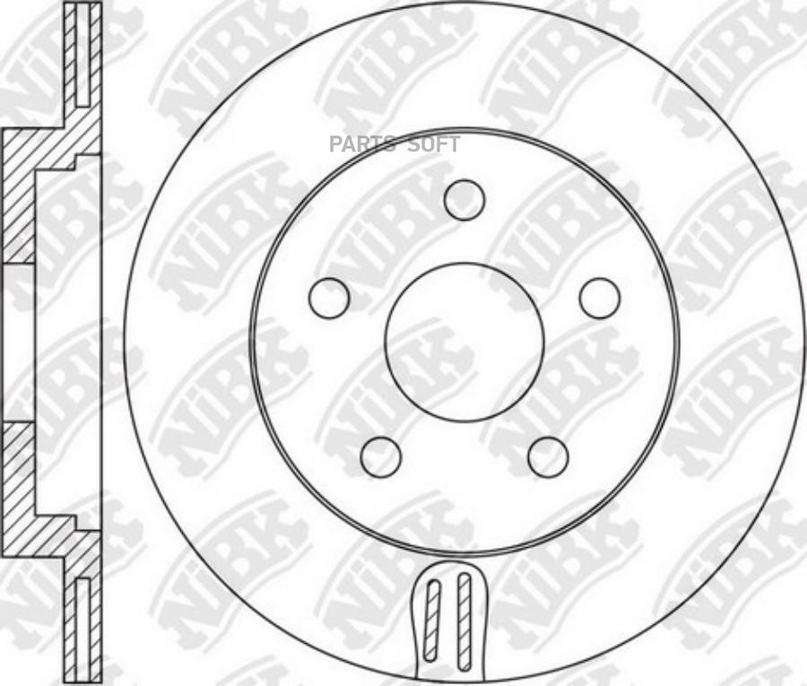 Задний тормозной диск NiBK RN1632