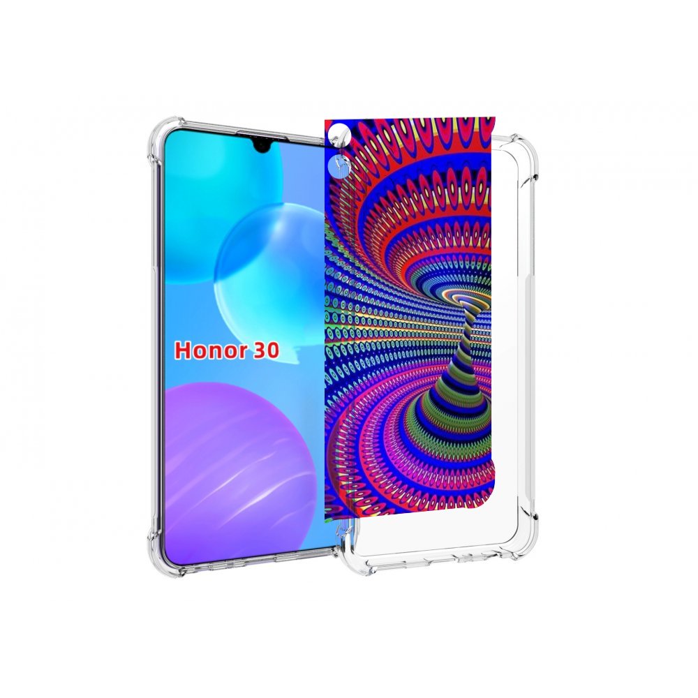 

Чехол MyPads оптическая иллюзия для Huawei Honor 30 Lite, Tocco