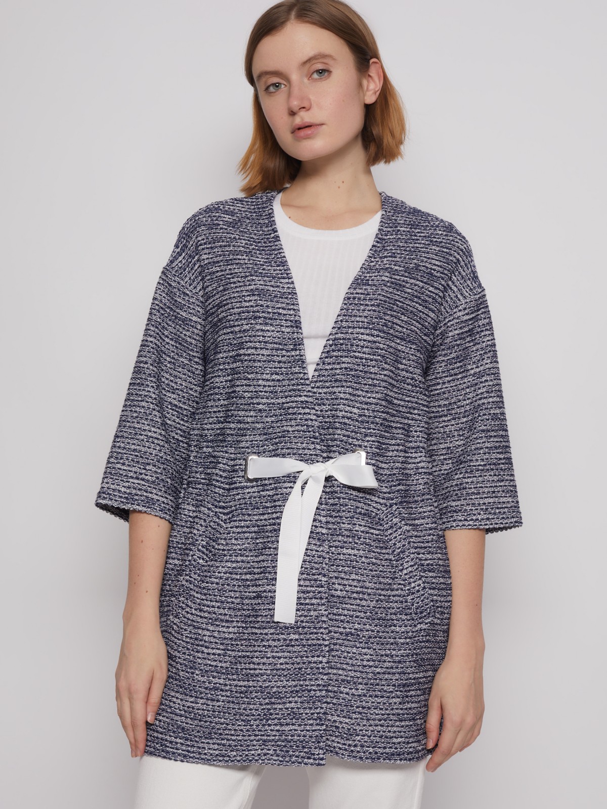 

Кардиган женский Zolla 022213826013 синий XL, 022213826013