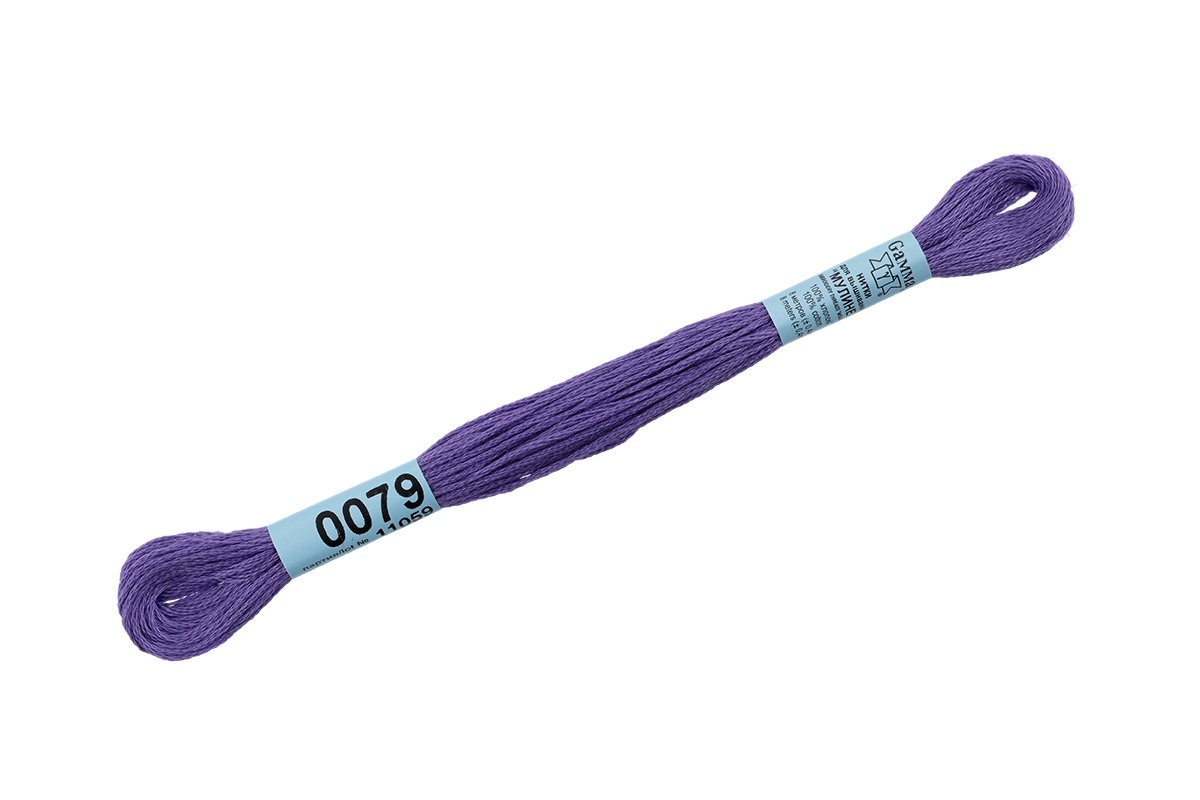 

Gamma мулине, 100% хлопок, 24х8 м, №0079, фиолетовые, Разноцветный
