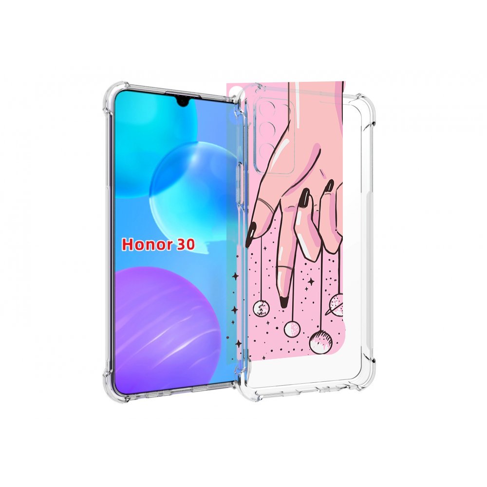 

Чехол MyPads планеты-на-пальцах для Huawei Honor 30 Lite, Tocco
