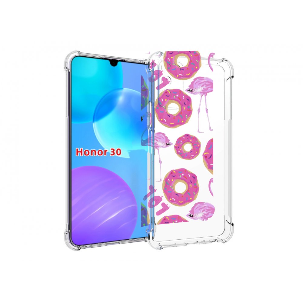 

Чехол MyPads пончики-фламинго для Huawei Honor 30 Lite, Tocco