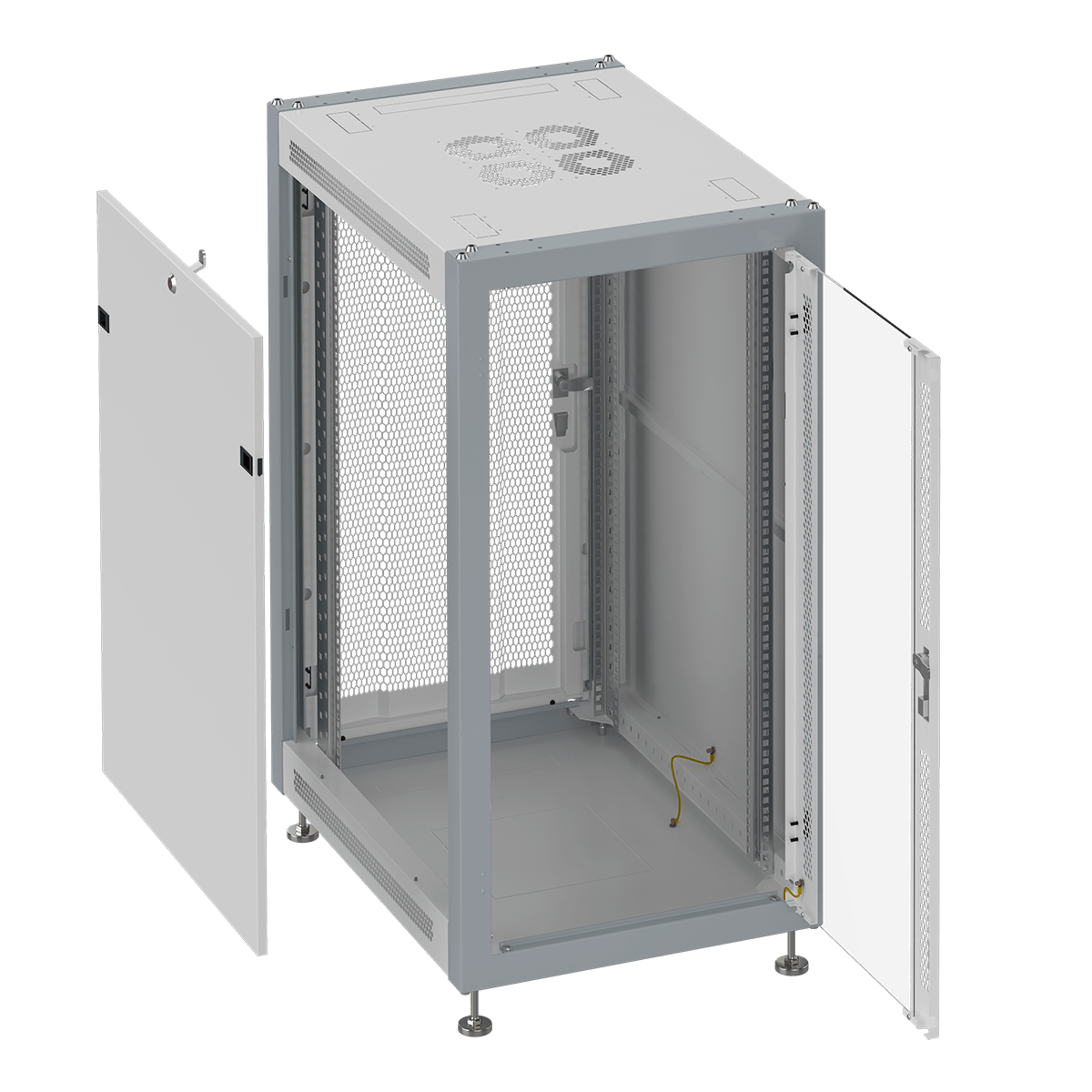 фото Серверный шкаф sysmatrix sl 6822.713 глубина 80см, серый