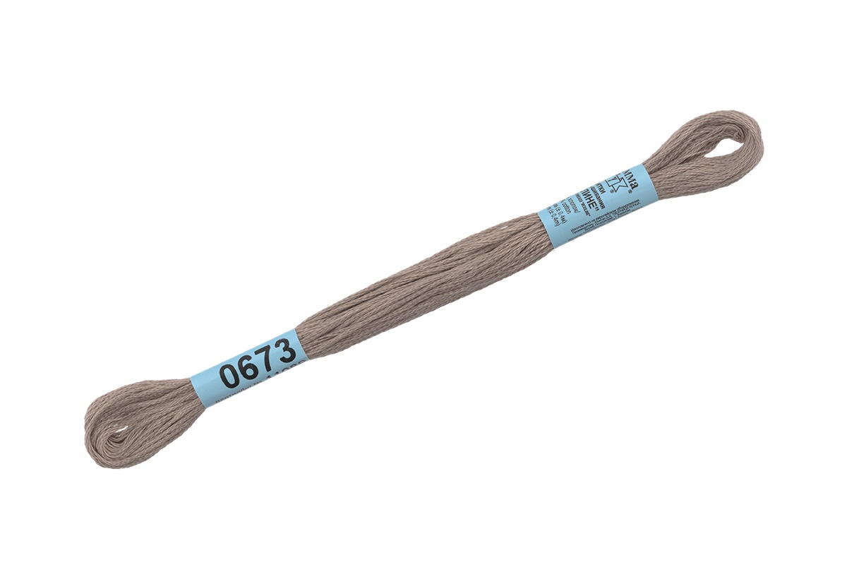 

Gamma мулине, 100% хлопок, 24х8 м, №0673, серые, Разноцветный