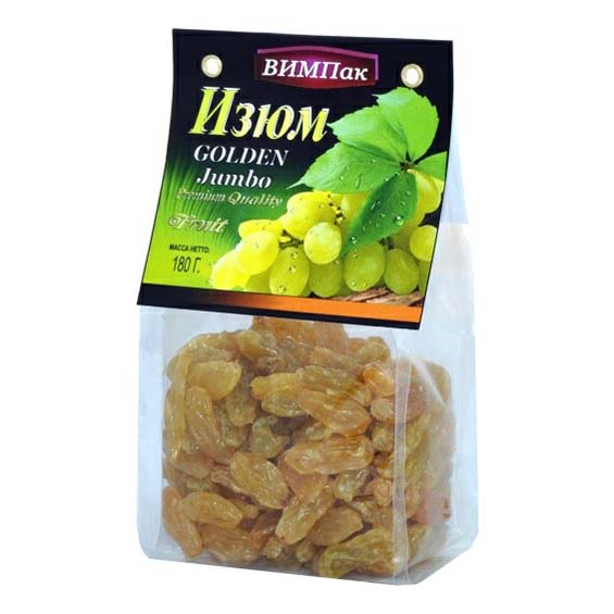 

Изюм Вимпак Джамбо золотой 180 г