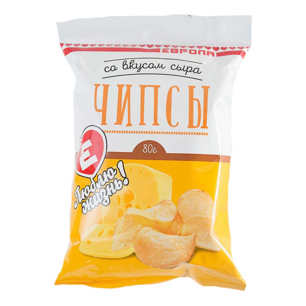 

Чипсы картофельные Люблю Жизнь со вкусом сыра 80 г