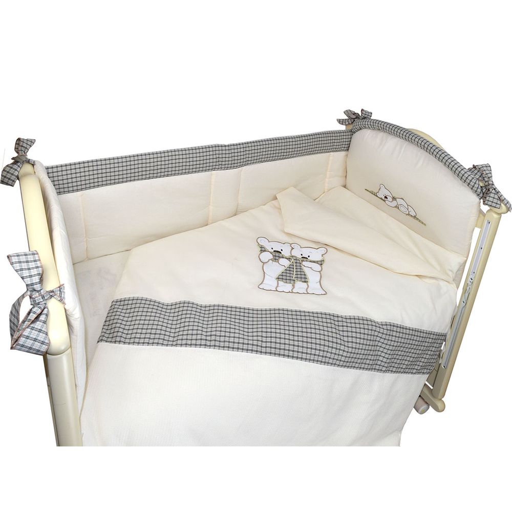 

Комплект в кроватку L`abeille Шотландцы, бежевый/коричневый