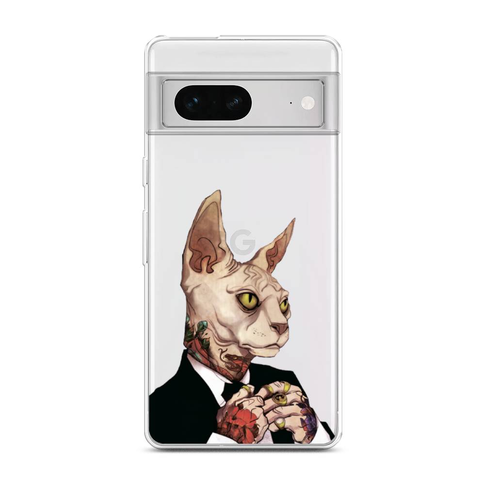 

Чехол Awog на Google Pixel 7 "Татуированный сфинкс", Разноцветный