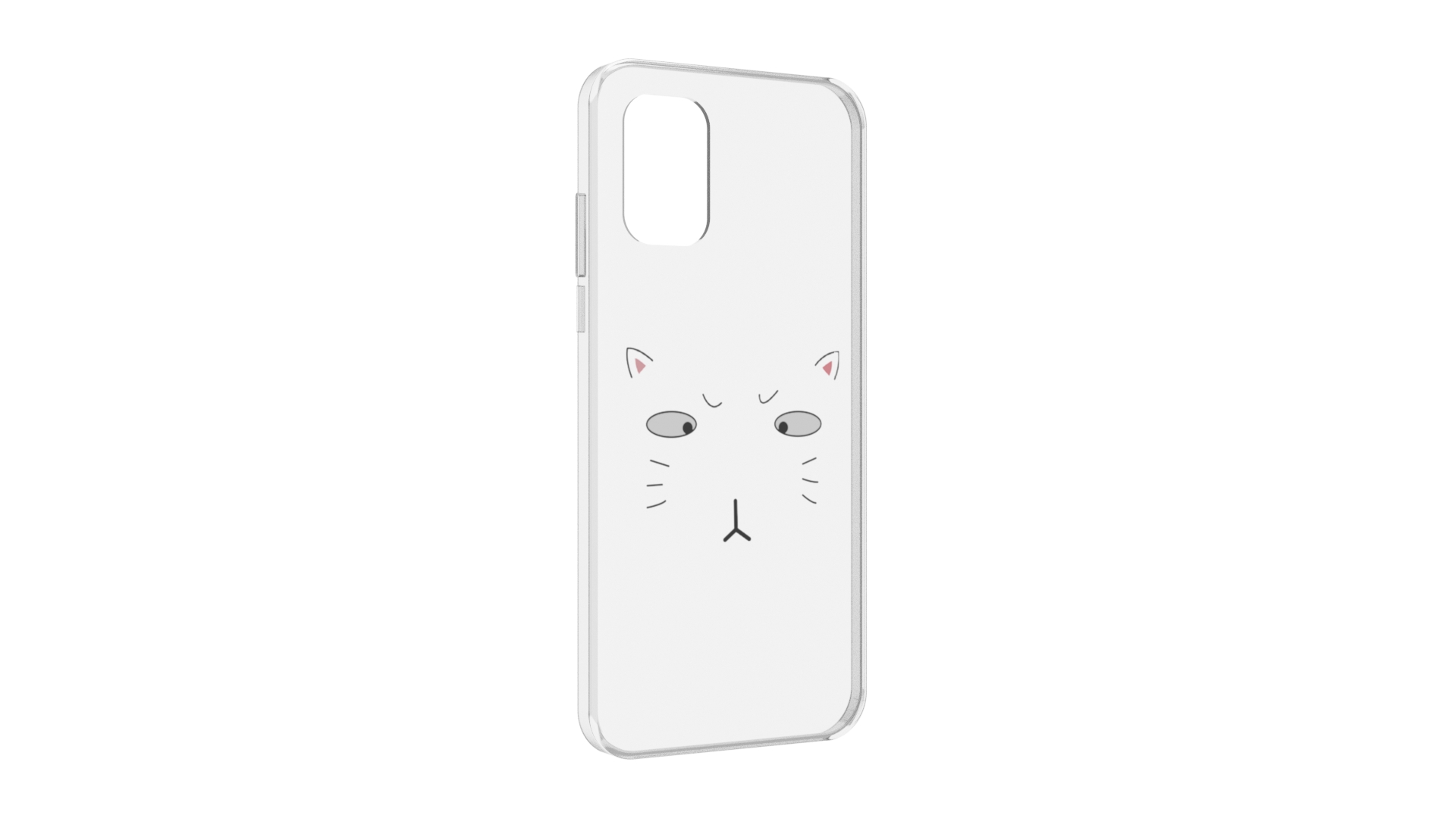 

Чехол задняя-панель-накладка-бампер MyPads кот-части-лица для Nokia G21 противоударный, Прозрачный, Tocco