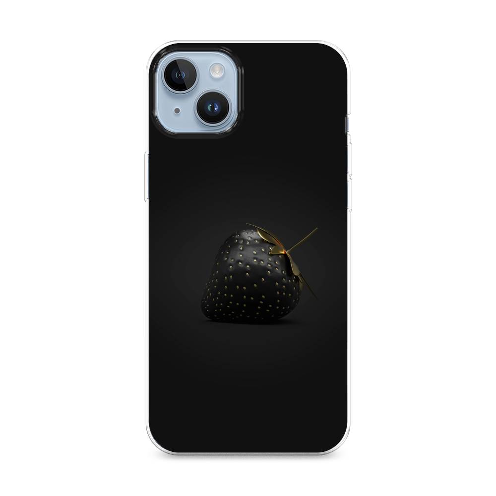 

Чехол Awog на Apple iPhone 14 Plus / Айфон 14 Плюс "Черная клубника", Золотистый;черный, 15350-10