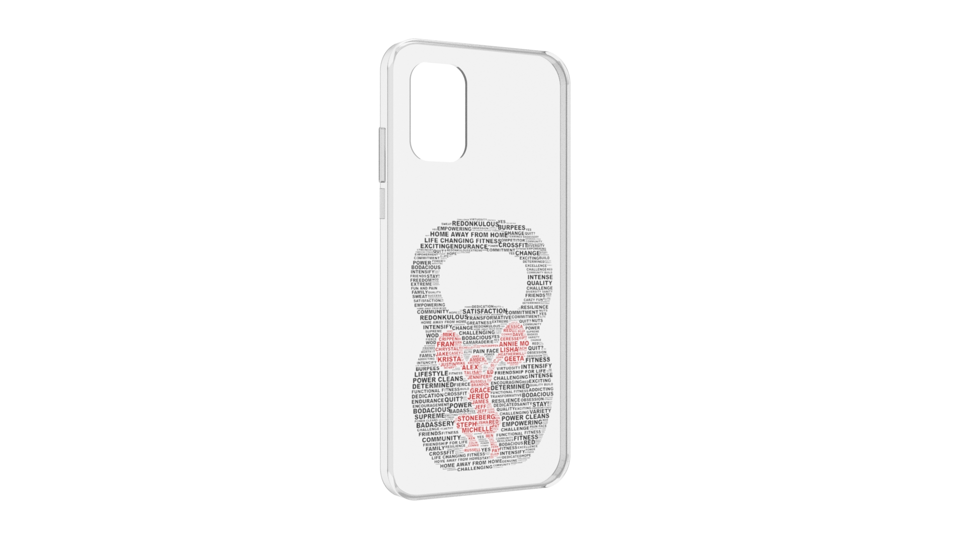 

Чехол MyPads бодибилдинг гиря из слов для Nokia G21, Прозрачный, Tocco
