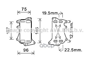 

Радиатор масляный AVA BW3556