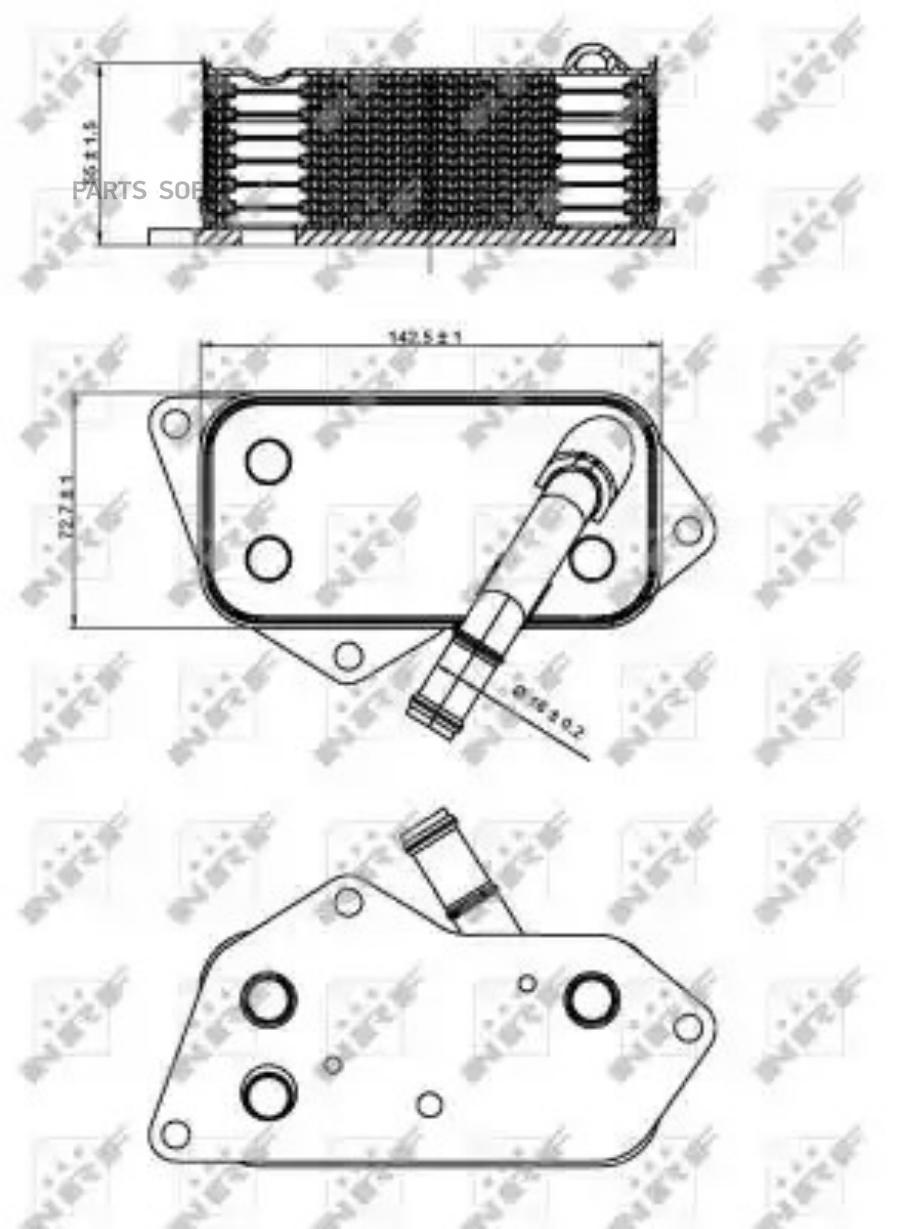 

Радиатор масляный NRF 31277