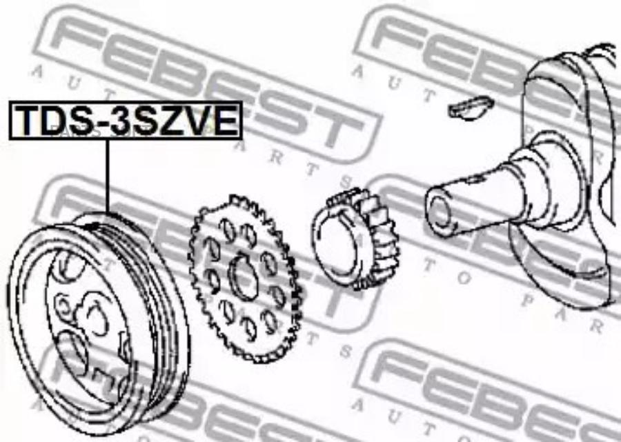 Шкив FEBEST TDS3SZVE