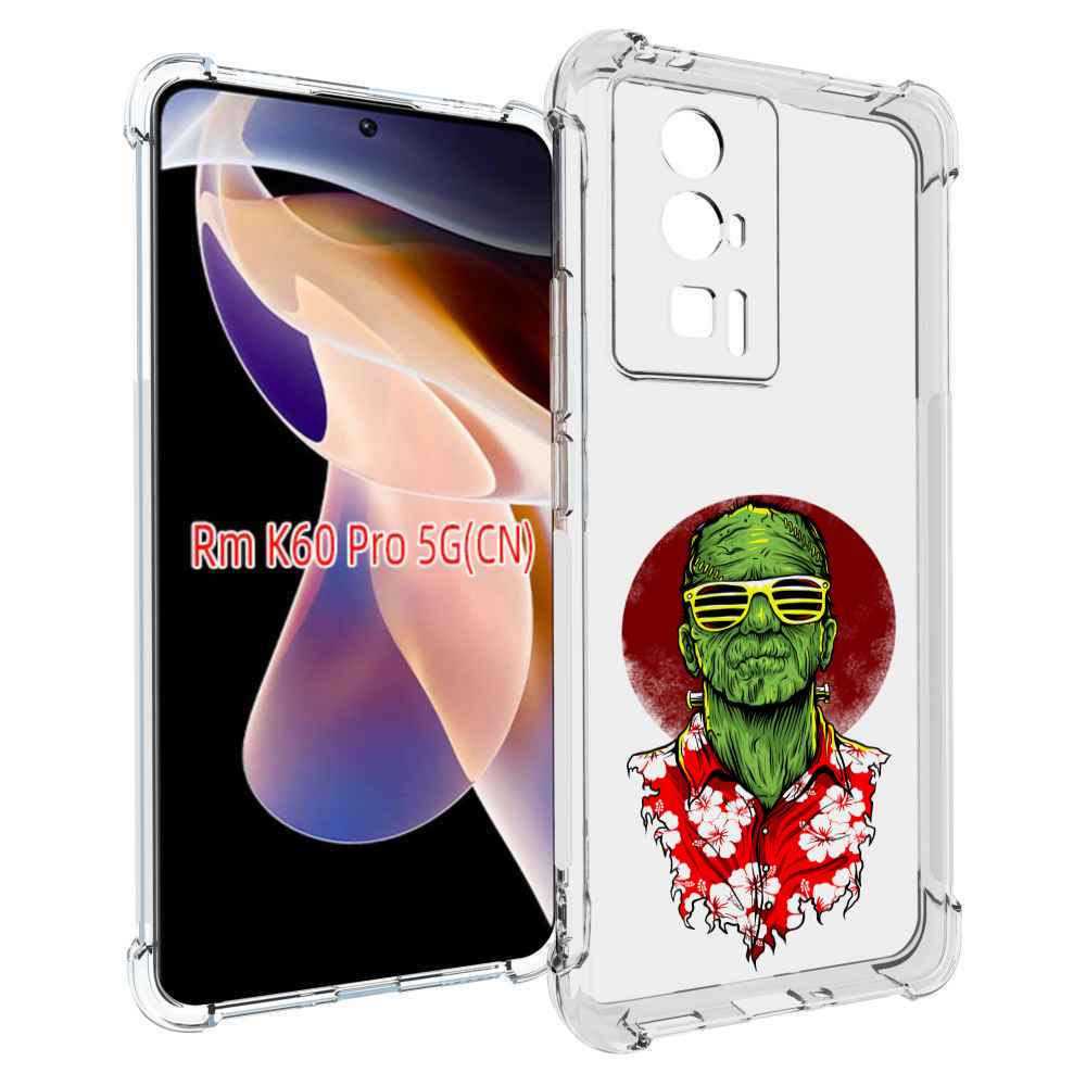 

Чехол MyPads крутой зеленый мужчина в очках для Xiaomi Redmi K60 Pro, Прозрачный, Tocco