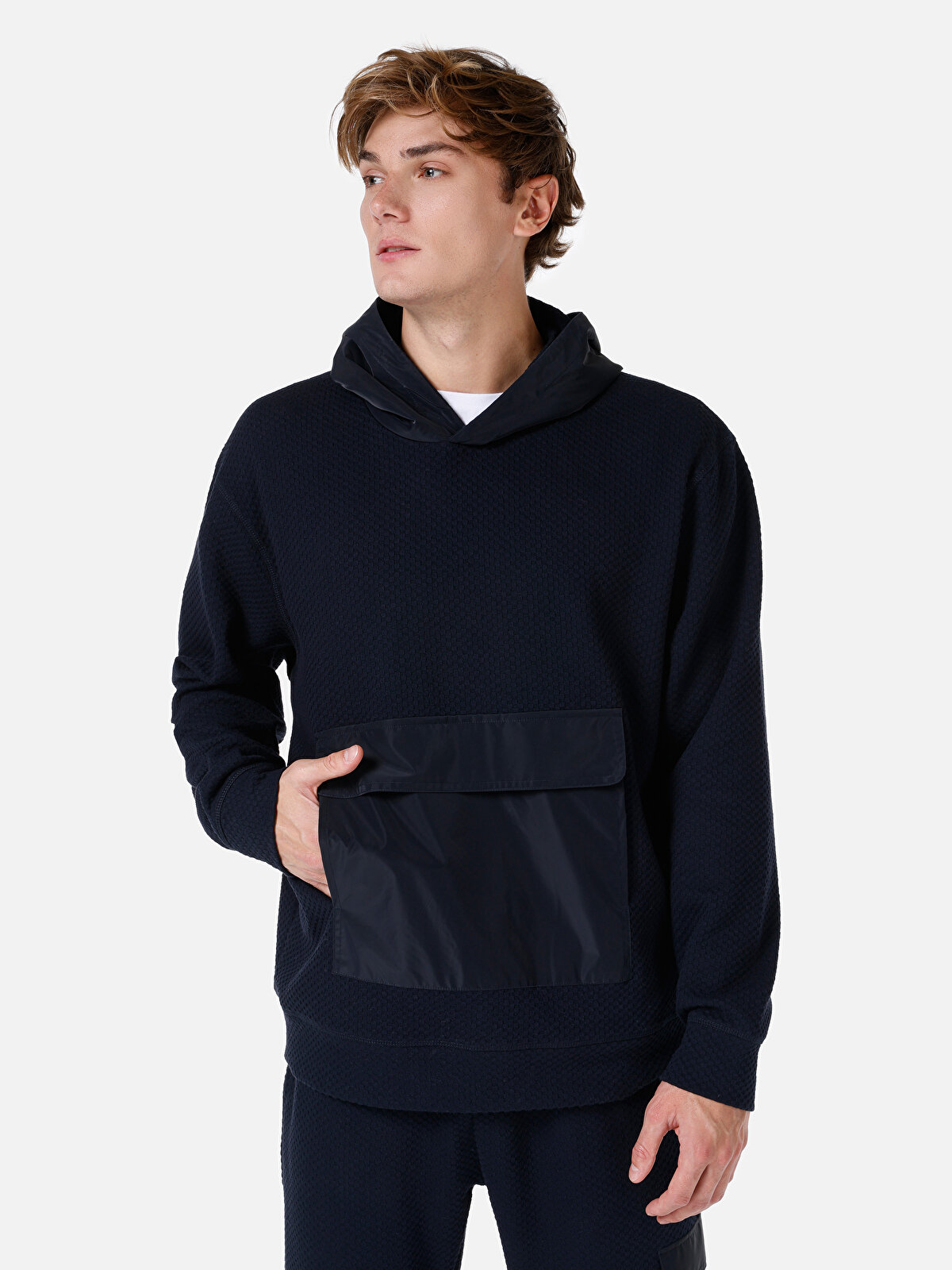 

Худи мужское Colin's CL1067472 синее XL, Синий, CL1067472
