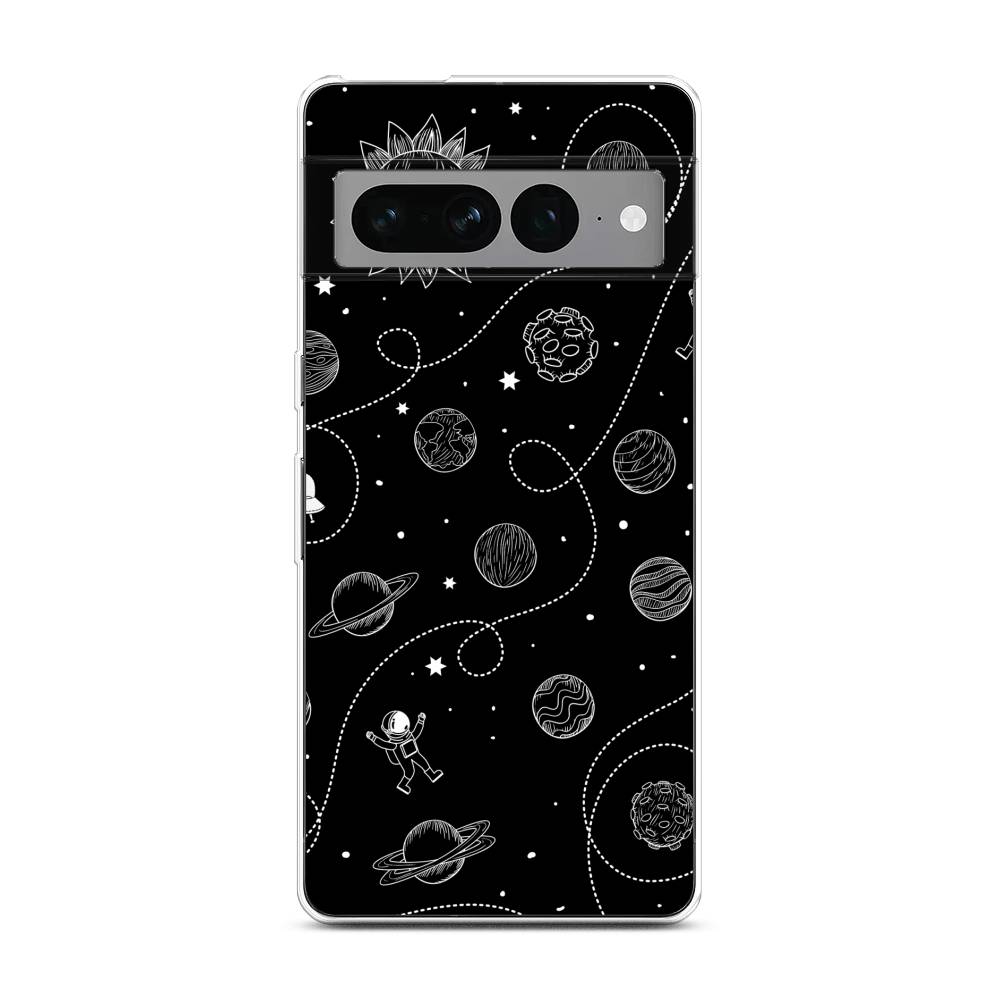 

Чехол Awog на Google Pixel 7 Pro "В невесомости", Белый;черный