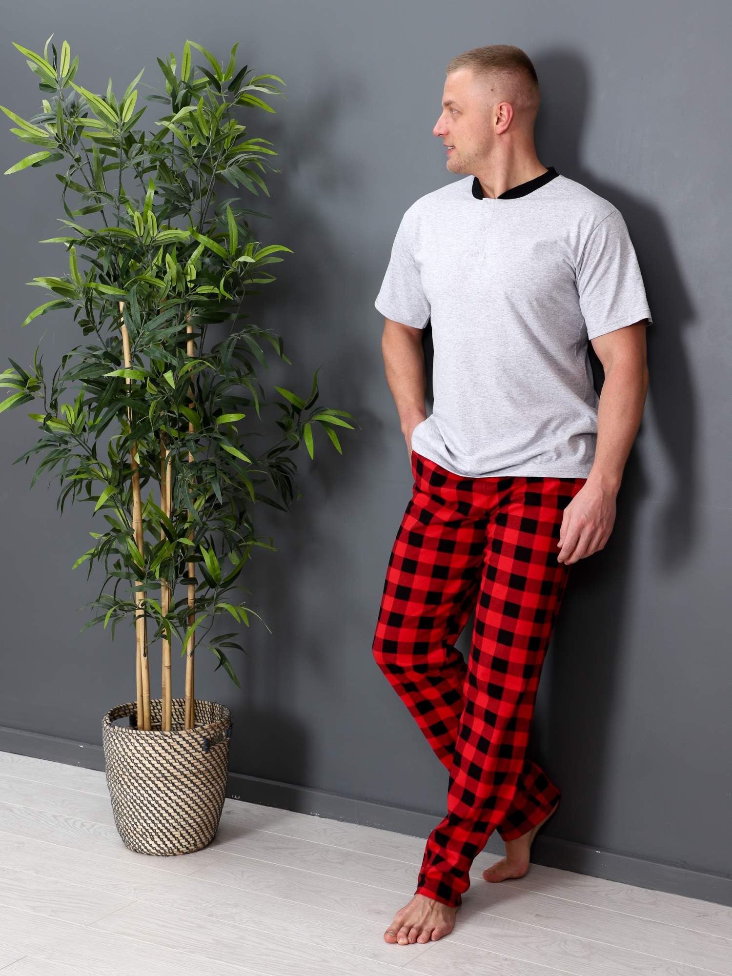 Комплект домашний мужской IvCapriz Фаворит разноцветный 48 RU