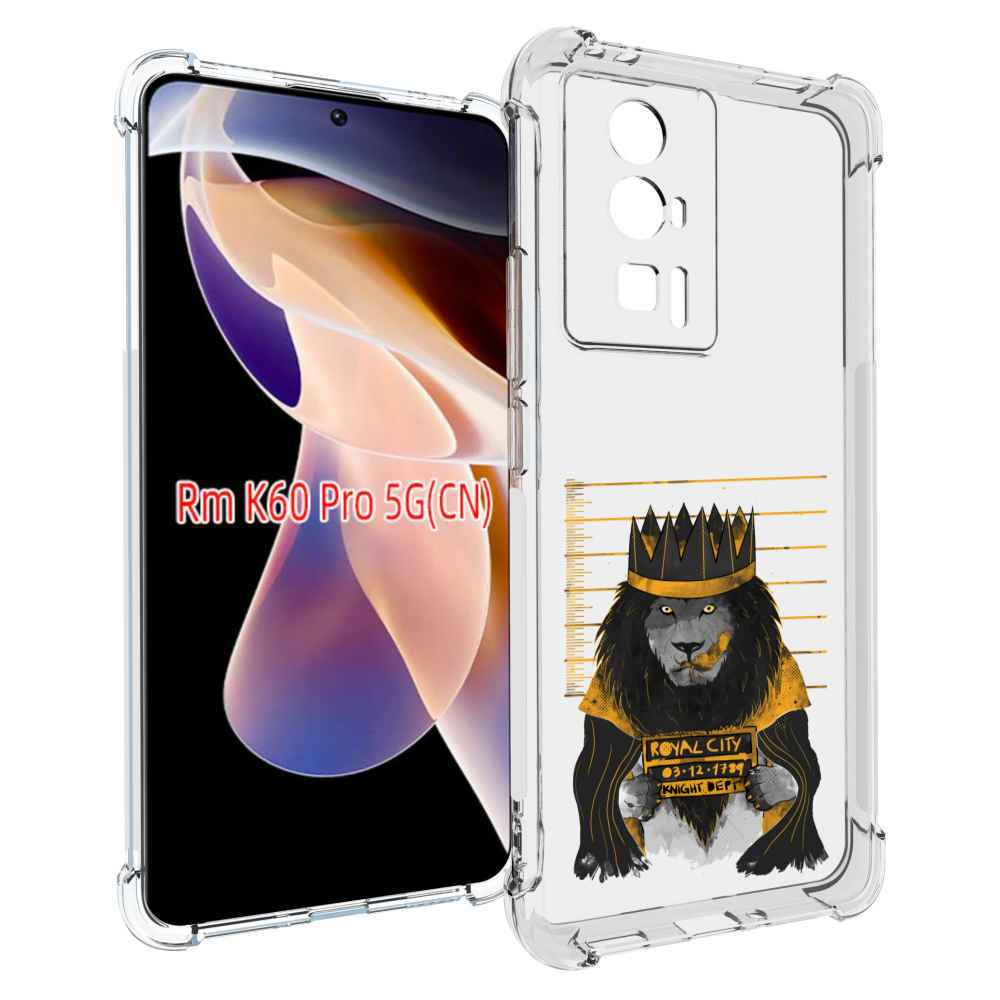 

Чехол MyPads лев в законе для Xiaomi Redmi K60 Pro, Прозрачный, Tocco