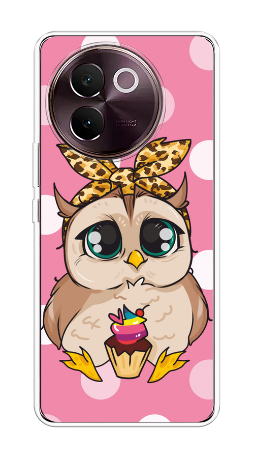 

Чехол на Vivo V30e "Милая совушка на розовом", Розовый;бежевый;коричневый, 2610550-1