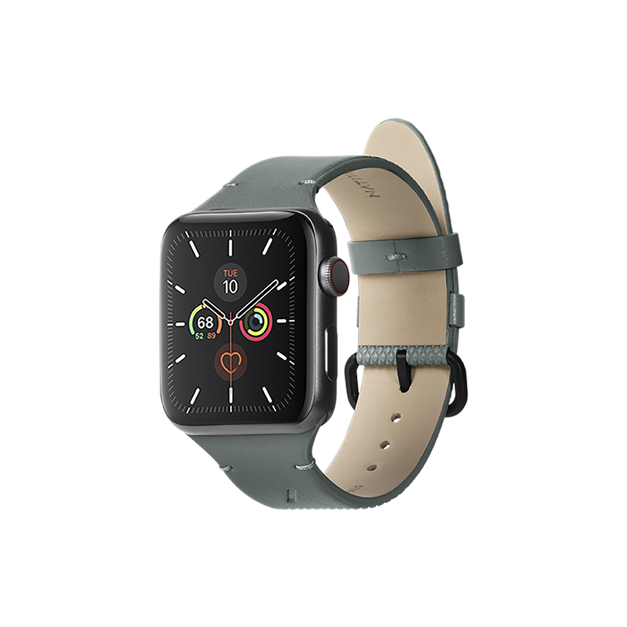 Ремешок Native Union (RE)CLASSIC STRAP для Apple Watch 42/44/45 мм, серо-зеленый