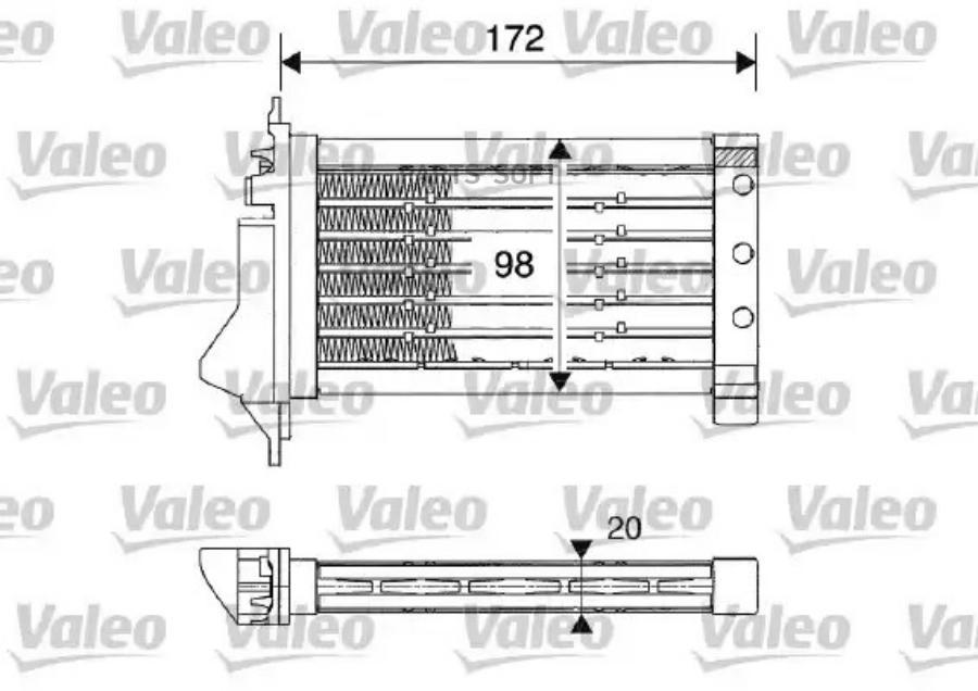 

Радиатор отопителя Valeo 812249