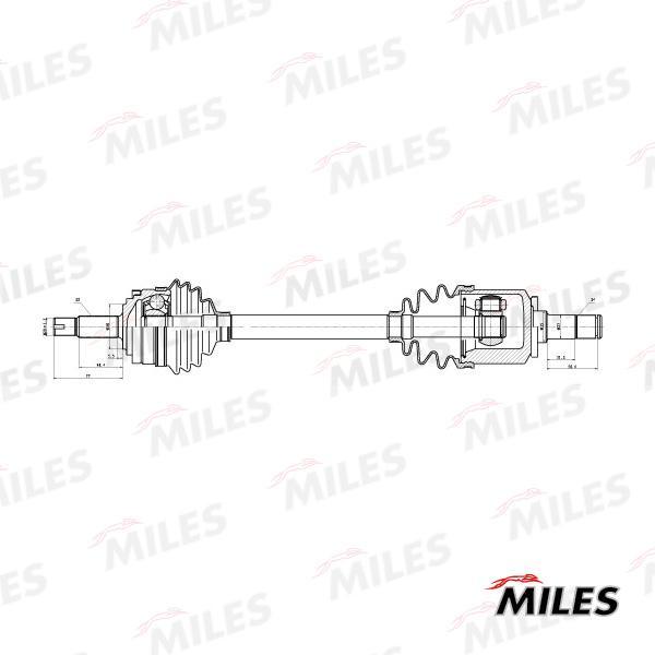 

MILES GC02170 Привод в сборе правый LADA 2108 (GKN 301468) GC02170