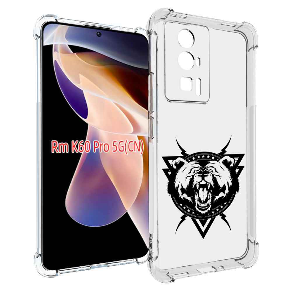 

Чехол MyPads медведь в треугольнике для Xiaomi Redmi K60 Pro, Прозрачный, Tocco