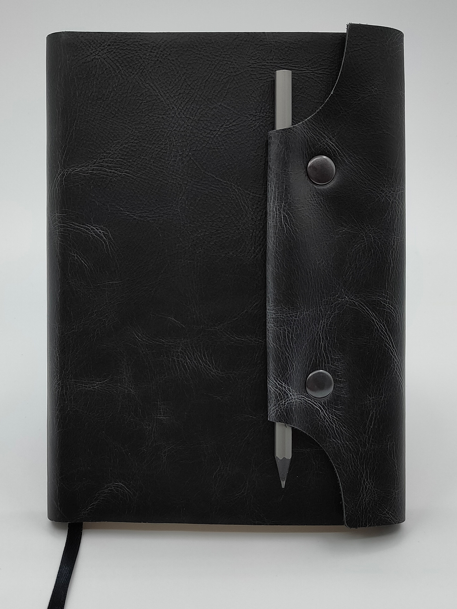 

Ежедневник из натуральной кожи, Shiva Leater, MBN-PENSIL-BK A5
