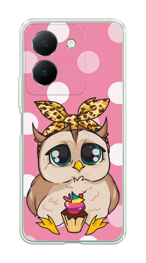 

Чехол на Vivo Y27S "Милая совушка на розовом", Розовый;бежевый;коричневый, 269750-1