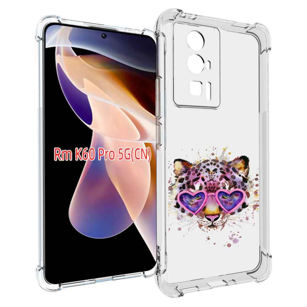

Чехол MyPads модный леопард для Xiaomi Redmi K60 Pro, Прозрачный, Tocco
