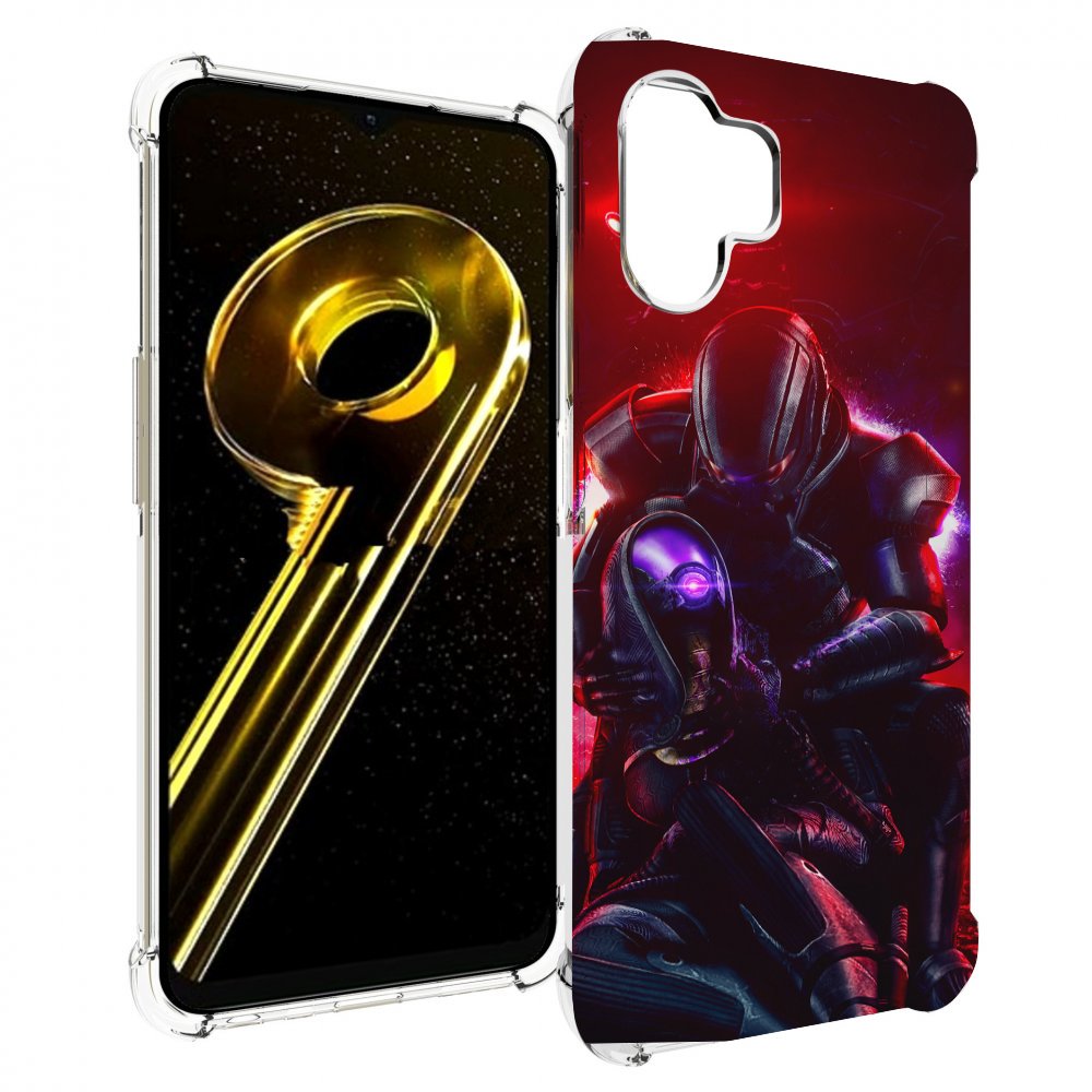 

Чехол бампер MyPads Mass Effect для Realme 10 5G противоударный, Прозрачный, Tocco