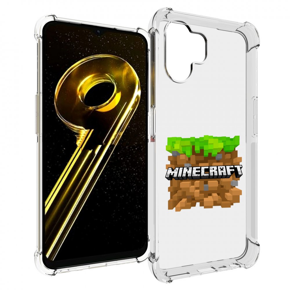 

Чехол бампер MyPads Minecraft-2 для Realme 10 5G противоударный, Прозрачный, Tocco