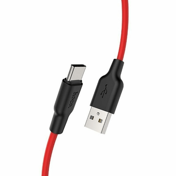 фото Кабель usb type-c hoco x21 plus 2m 2.4a красный