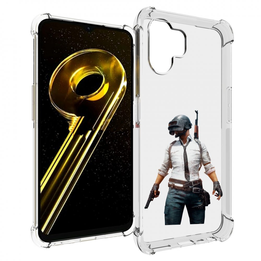 

Чехол бампер MyPads PUBG-2 для Realme 10 5G противоударный, Прозрачный, Tocco
