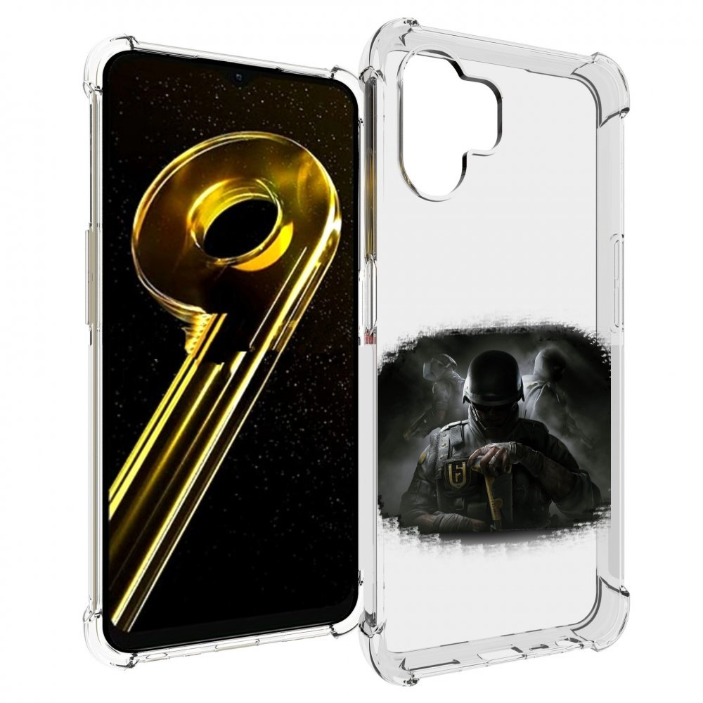 

Чехол бампер MyPads Rainbow Six Siege для Realme 10 5G противоуд..., Прозрачный, Tocco