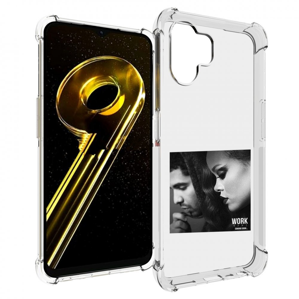 

Чехол бампер MyPads Rihanna feat для Realme 10 5G противоударный, Прозрачный, Tocco