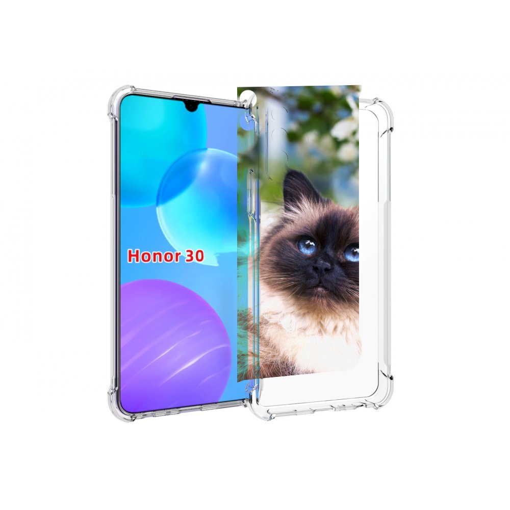 

Чехол MyPads порода кошка Бирман для Huawei Honor 30 Lite, Tocco